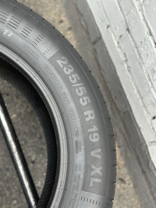 Топова шина‼️Continental EcoContact5 105V 235/55 r19 7мм 2023рік ‼️Літні шини