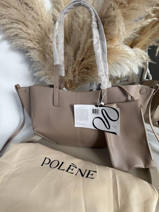 Сумка Polene Cyme mini+ косметичка . Шопер полен