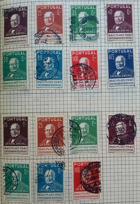 Selos Filatelia 1 centenário do selo postal