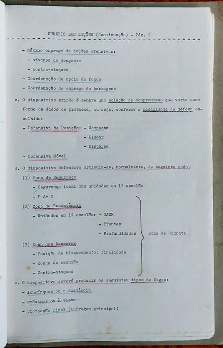 Altos Estudos Militares DEFENSIVA