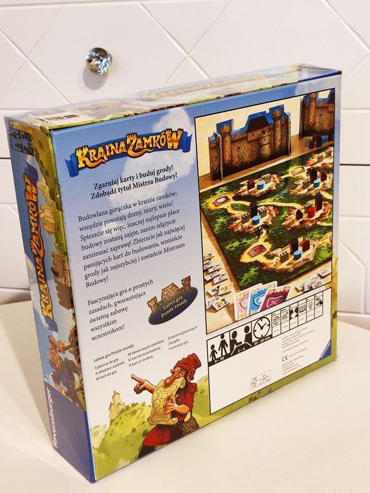 Nowa!  Kraina zamków Ravensburger 9+ gra planszowa w folii