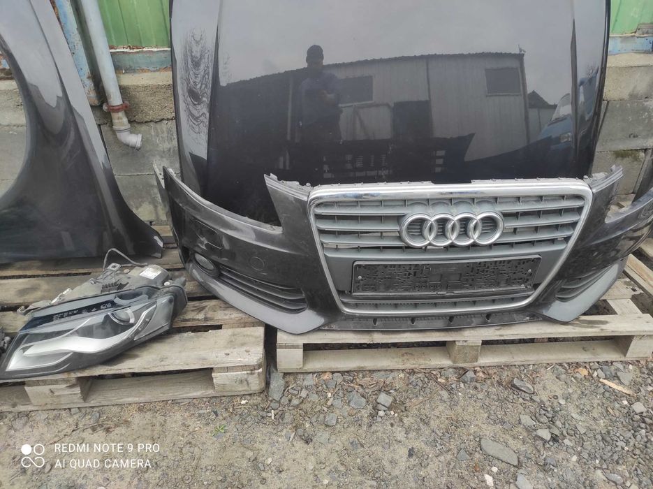 Audi a4 b8 LZ7L maska zderzak Xenon błotnik lampa wzmocnienie