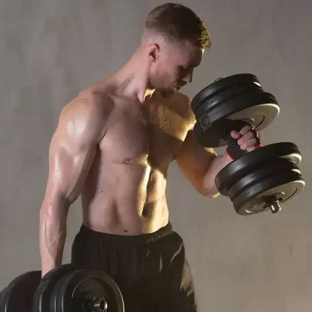 Набір Штанга + Гантелі загальною вагою 92 кг Рівне Склад