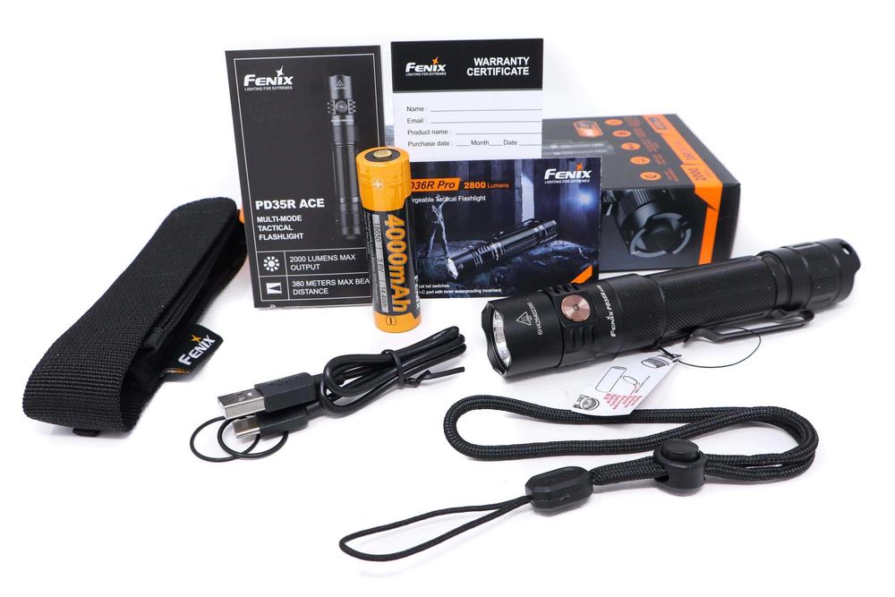Fenix PD35R ACE Ліхтар Тактичний (2000 Люмен 380 М.) ГАРАНТІЯ 5 РОКІВ!
