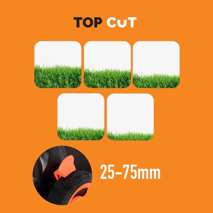 Kosiarka Elektryczna Do Trawy Top Cut 1800w Szer 40cm Kosz 30l Lekka