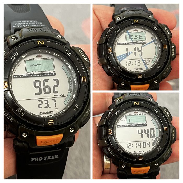 Годинник  Protrek PRG 40 Sea Pathfinder SPF 60 Dive depth gauge,Barometer, Altimeter, Thermometer, Auto Light