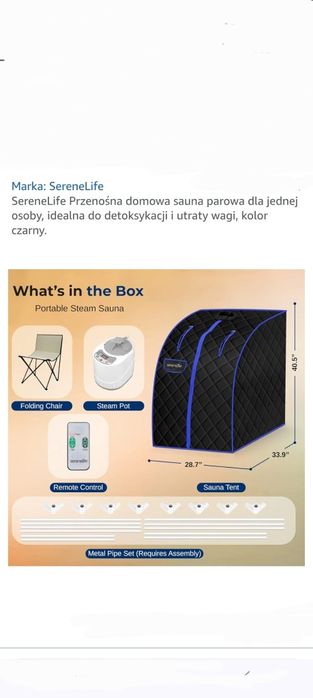 Sauna sprawna wysyłka