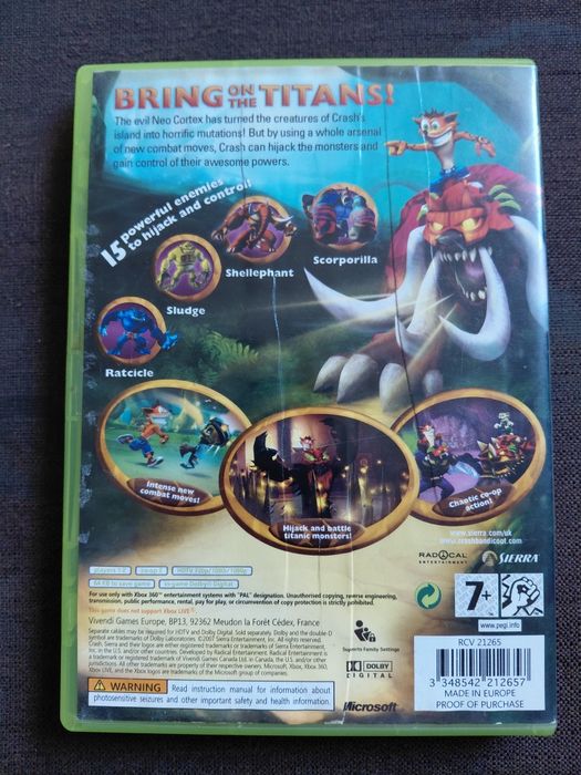 Gra Crash Of The Titans na konsolę xbox 360