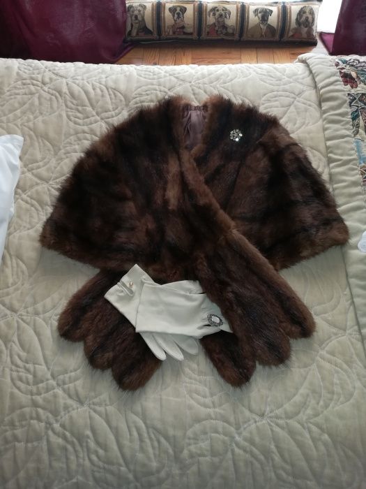 Estola em pele de vison