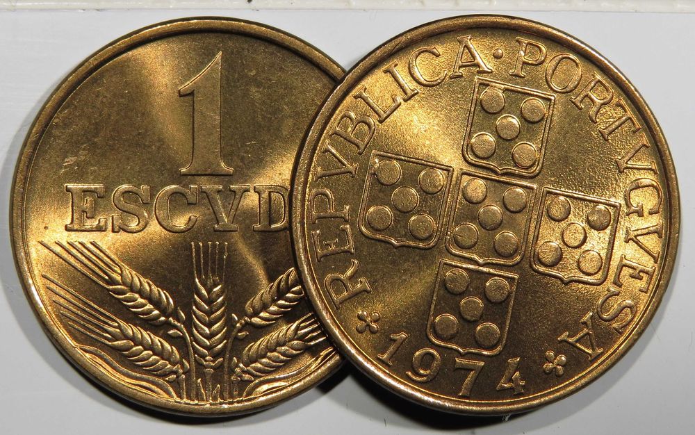 Republica Portuguesa - 1 Escudo de 1973 74 75 76 77 78 79 NOVAS DE ROLO - 1€ Cada.