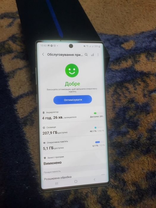 Samsung note 10plus 12/256 sm-N975F/DS  Duos