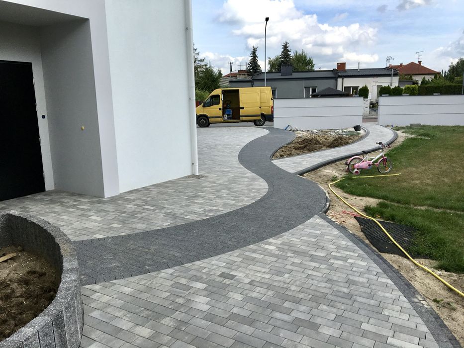 Brukarstwo Brukarz Układanie kostki brukowej