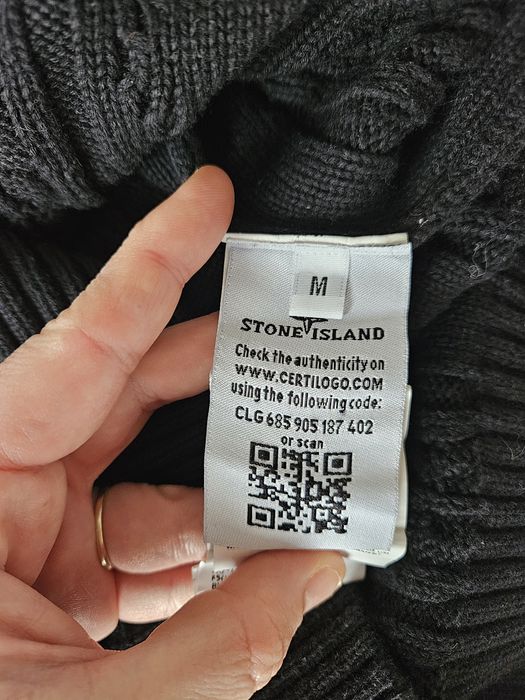 Gruby sweter stone island 100% bawełna