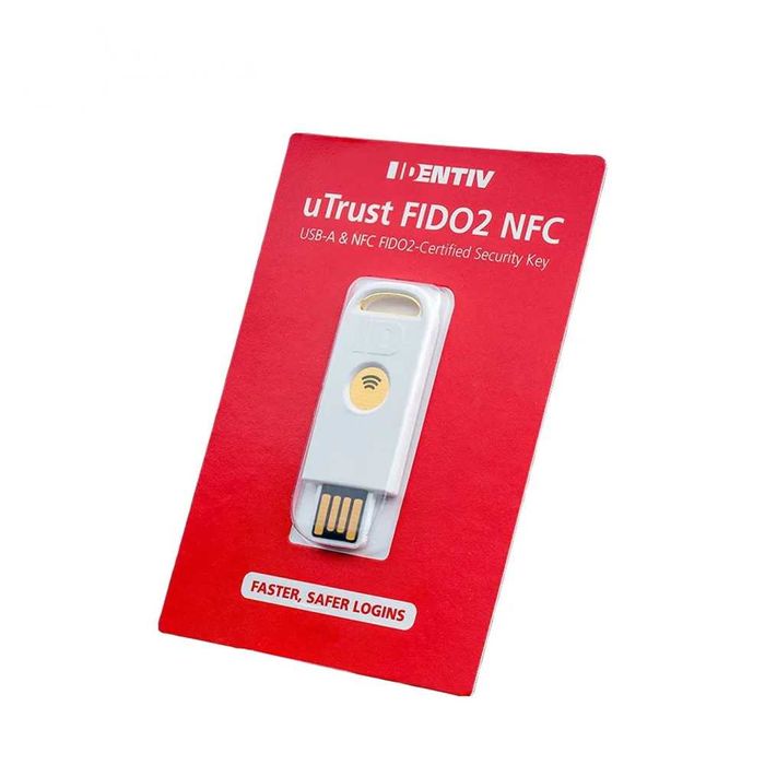 Ключ безпеки uTrust FIDO2 NFC Security Key (USB-A) | Identiv/Hirsch