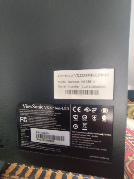 Monitor ViewSonic VX2253MH-LED 22" Full HD HDMI