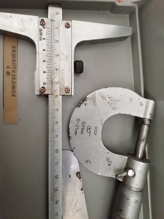 Штангенглубиномер ШГ 0-160мм  0,05мм СССР  микрометр 0,01мм 0-25мм