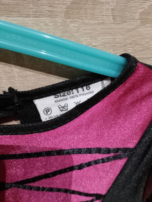 Sukienka strój czarownicy halloween rozm 116