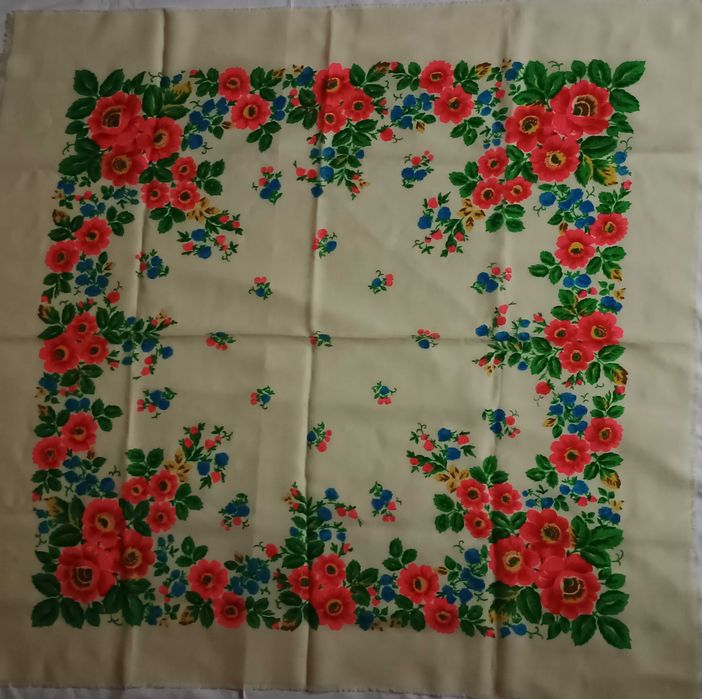 Платок шерстяной времен СССР 95х100 см