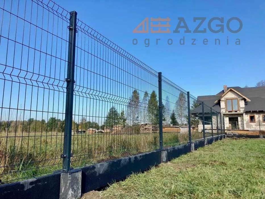 Ogrodzenie Panelowe 3D 2D z Paneli Słupki siatka 3D płyta betonowa