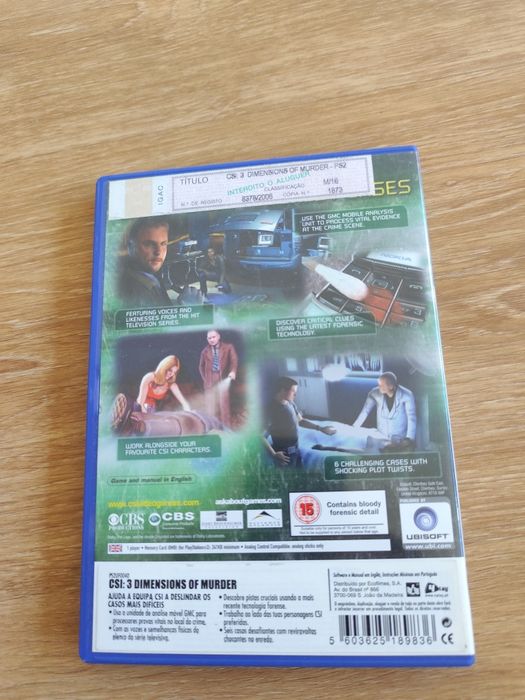 Jogo PlayStation 2 csi