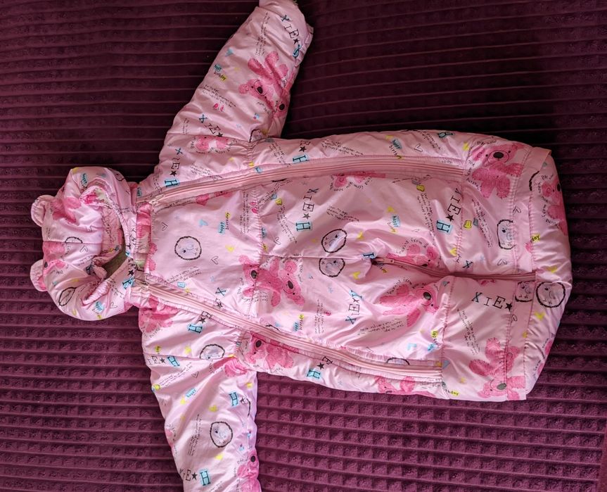 Зимовий  комбінезон конверт овчина  3-12 місяців