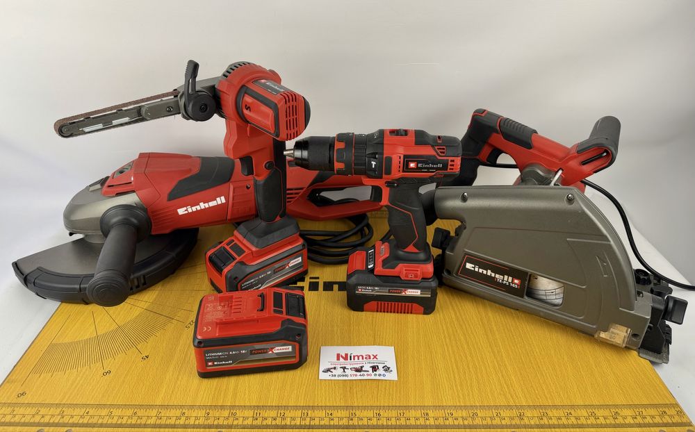 Шурупокрут Болгарка Погружна пила Стрічковий напилок Einhell