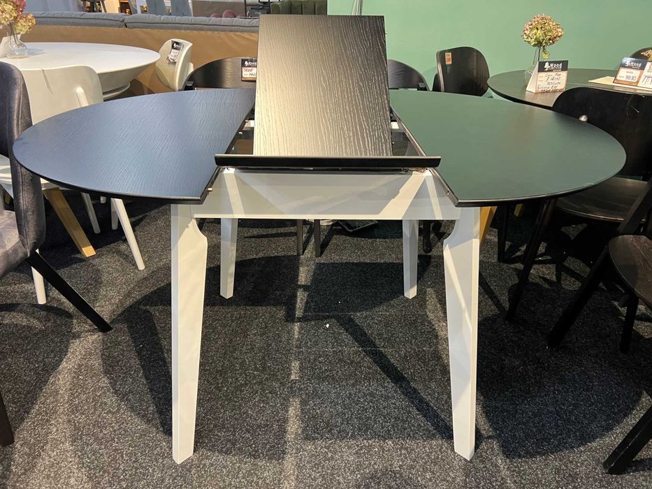 Стіл Марс Д100+40 кухонний круглий розкладний буковий на кухню бук