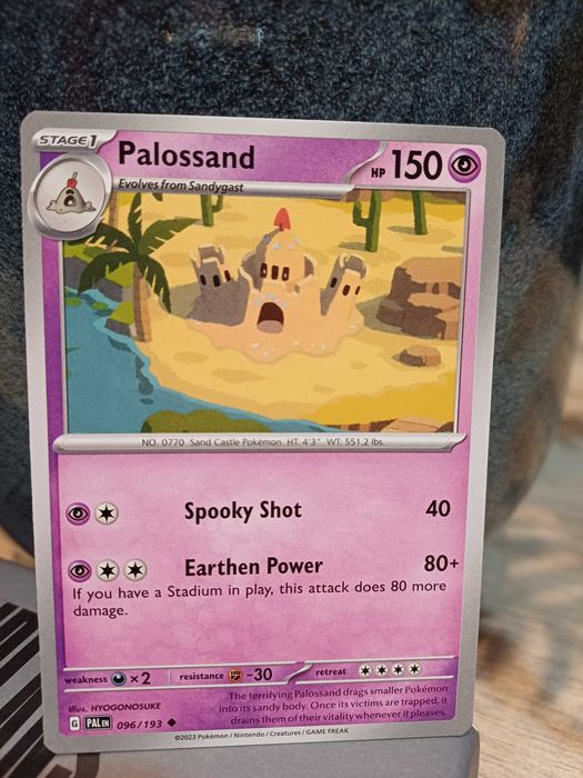 Carta Pokémon Palossand #96