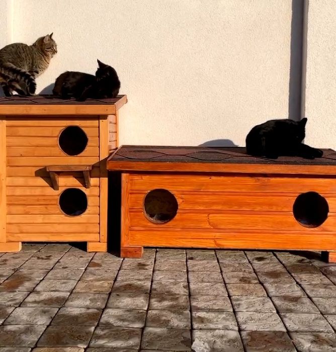 Домик ,будка для кота.