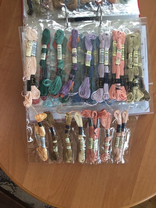 Mulina zestaw (Anchor, DMC, Ariadna) + dodatki