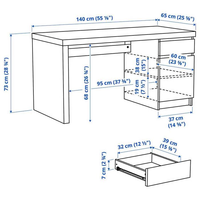 Secretaria MALM Ikea
