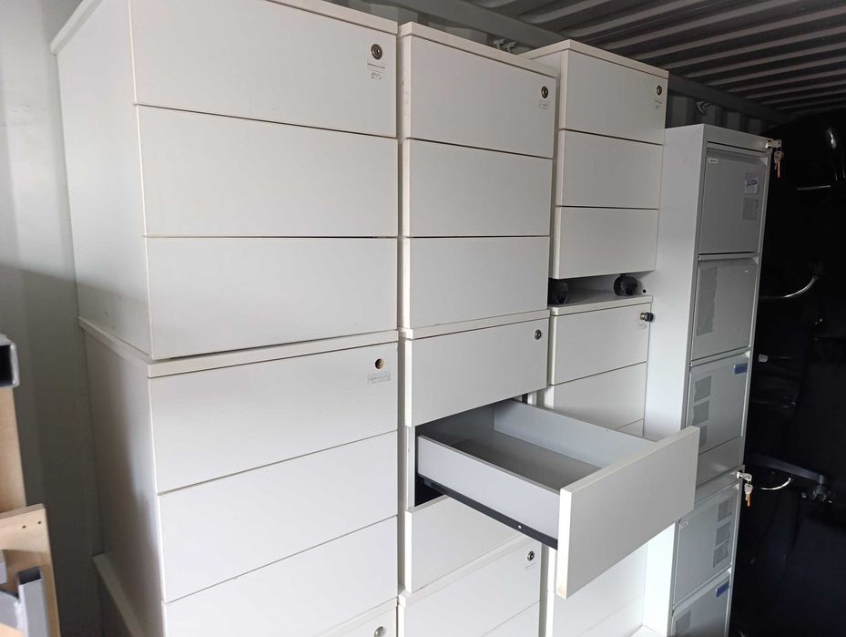 Szafka komoda szuflady kontenerek pod biurko biały