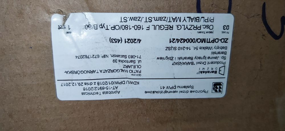 Dzwi białe BARAŃSKI