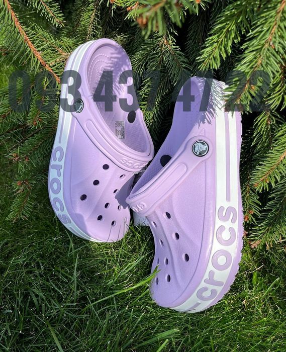 Жіночі Крокси Сабо Bayaband лаванда рожеві блакитні біліCrocs Bayaband
