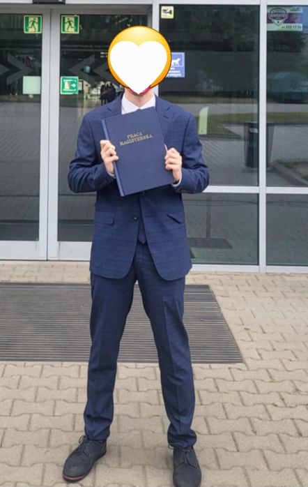 Garnitur męski, młodzieżowy