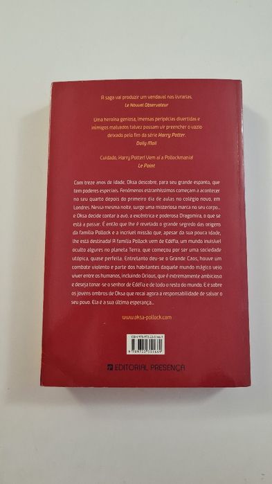 Livro "Oksa Pollock - A Inesperada"