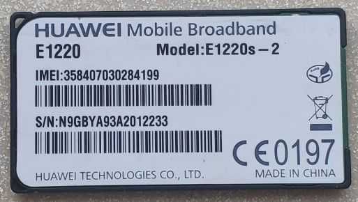 Modem GSM do tabletów - Huawei E1220s-2 (złącze SPCI)