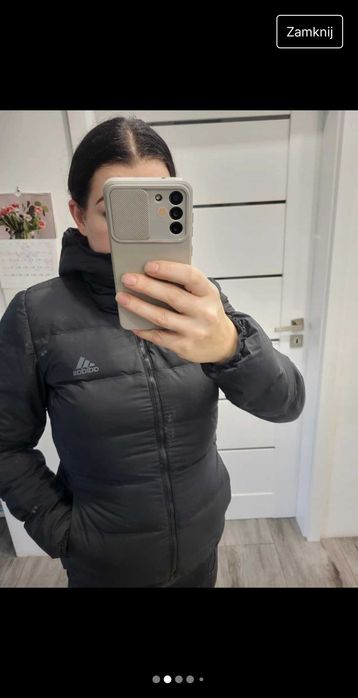 Adidas kurtka kaczy puch pikowana Slim rozm M