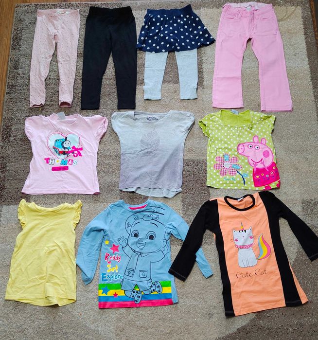 Zestaw ubrań dla dziewczynki w rozmiarze 110