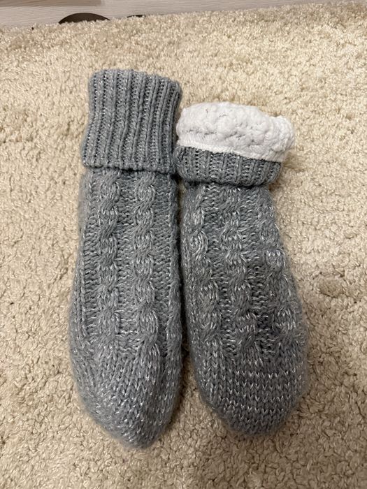 Теплі подвійні високі протискользящі носки