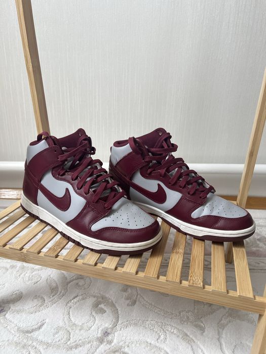 Хайтопи кросівки Nike Dunk High Dark Beetroot Red/Grey