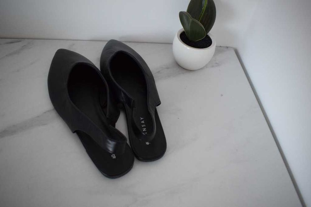 Sinsay czarne baleriny 40 damskie buty