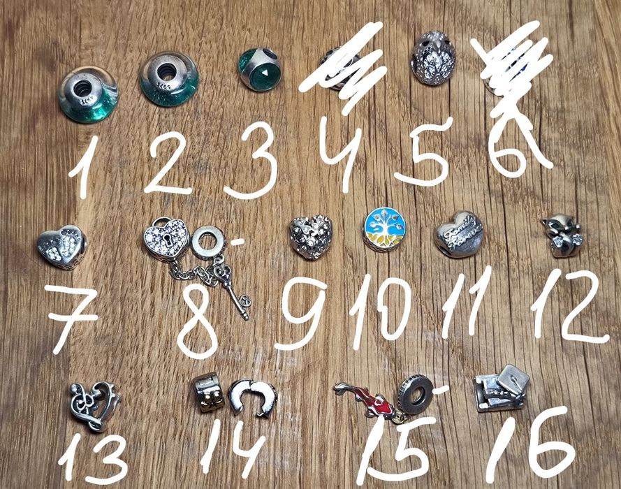 Шарми та браслети Pandora срібло