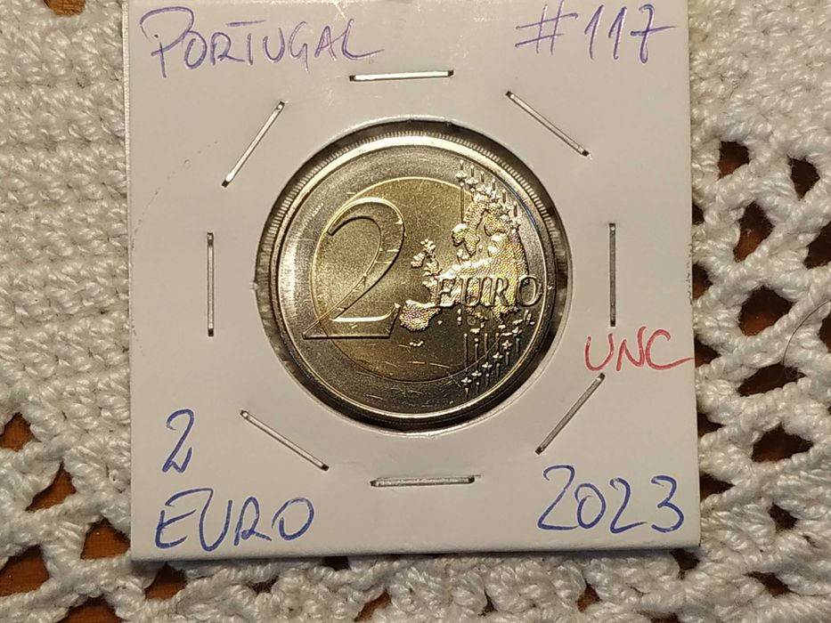 Portugal - moeda de 2 euro de 2023 Paz entre as Nações