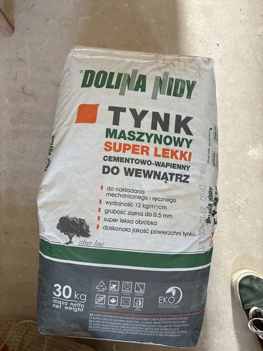 Dwa worki tynk cementowo-wapienny dolina nidy super lekki