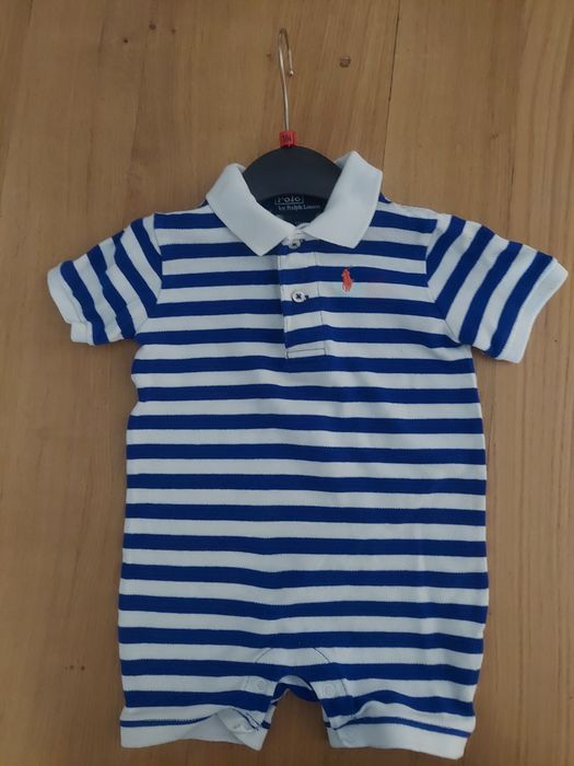 Polo Ralph uroczy klasyk rampers/bodziak cotton extra r 12 m i 74 - 80