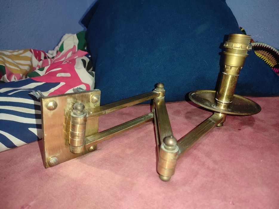 6 candeeiros de cobre