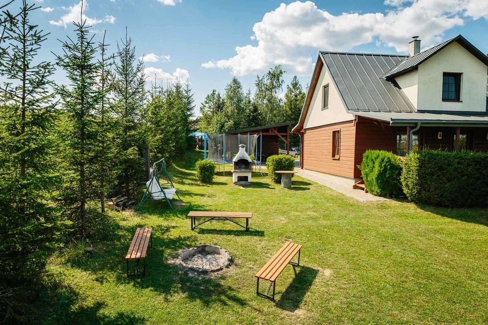 Dom z prywatną plażą mazury nad jeziorem wypoczynek