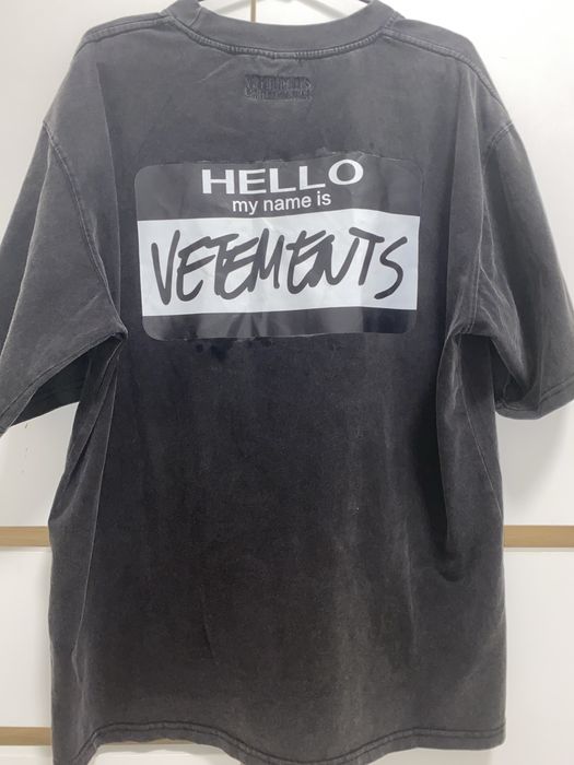 vetements my name is