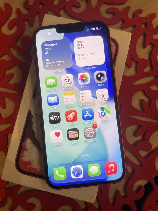 Iphone 14 RED 128gb Bez blokad bateria 84%